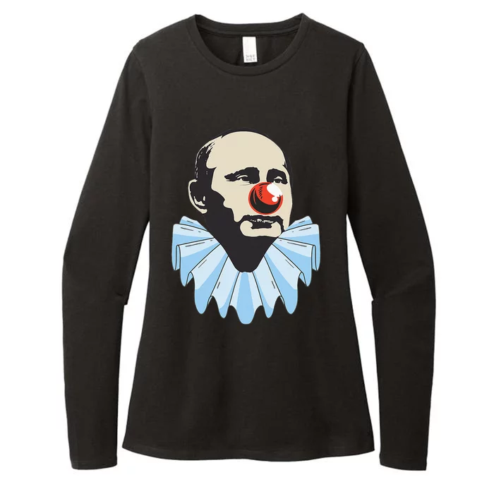 Funny Anti Putin Clown Gift Womens CVC Long Sleeve Shirt