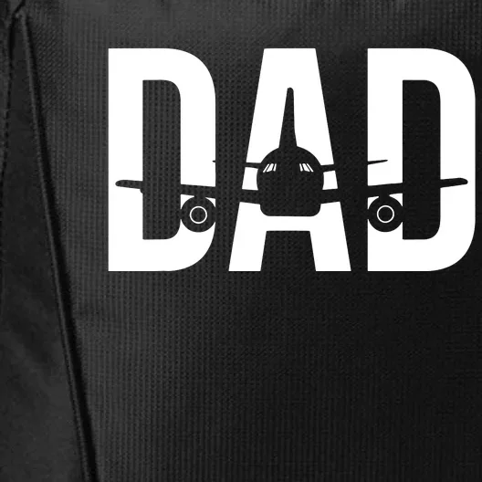 Funny Airplane Pilot Dad Aviation Lover Gift Dad Pilot City Backpack