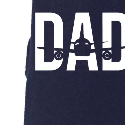 Funny Airplane Pilot Dad Aviation Lover Gift Dad Pilot Doggie 3-End Fleece Hoodie