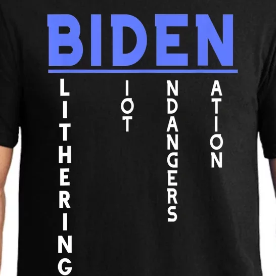 Funny Anti President Joe Biden Idiot, Democratic Republican Pajama Set