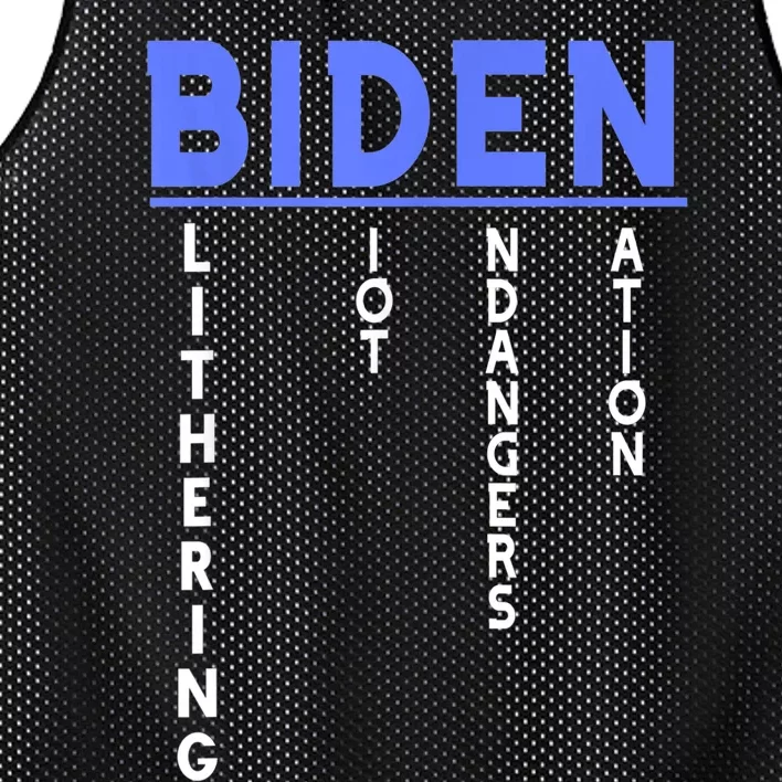 Funny Anti President Joe Biden Idiot, Democratic Republican Mesh Reversible Basketball Jersey Tank