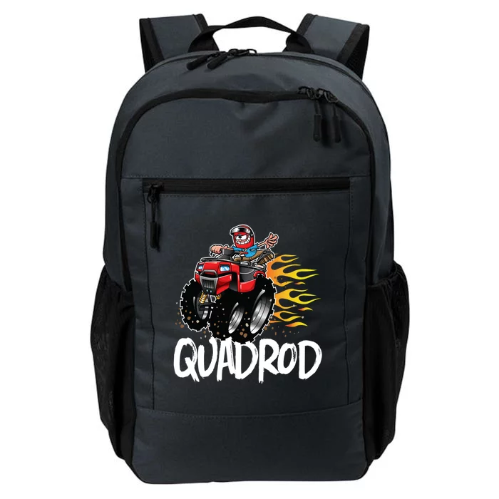 Funny Atv Quad Rod Hot Rod Four Wheeler Gift Daily Commute Backpack