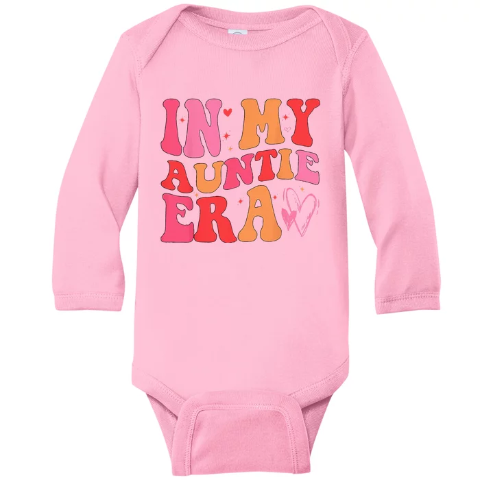 Funny Aunt Quote In My Auntie Era Niece Nephew Matching Cool Baby Long Sleeve Bodysuit