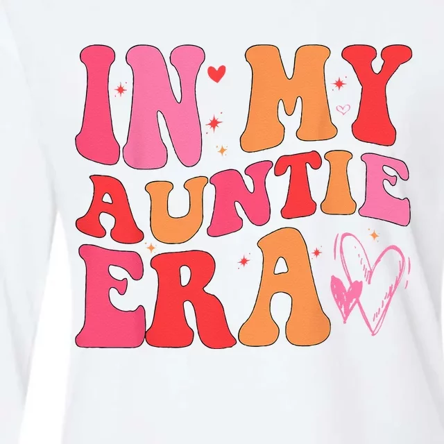 Funny Aunt Quote In My Auntie Era Niece Nephew Matching Cool Womens Cotton Relaxed Long Sleeve T-Shirt