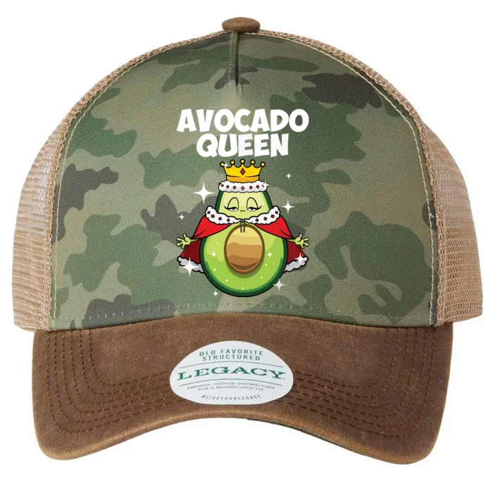 Funny Avocado Queen Gift For Girl Women Cool Avocado Lover Legacy Tie Dye Trucker Hat