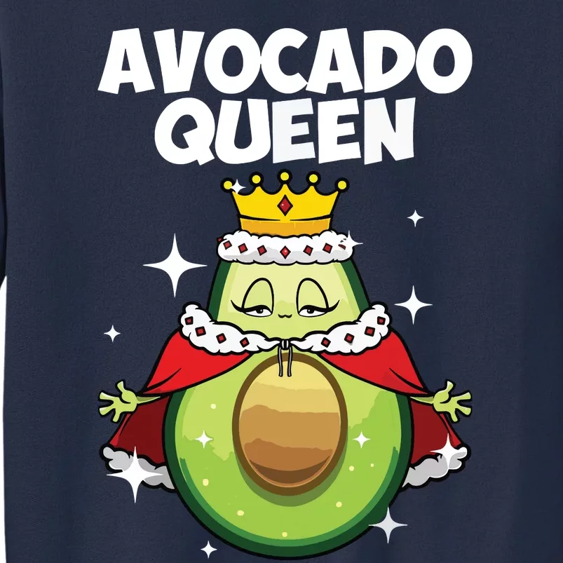 Funny Avocado Queen Gift For Girl Women Cool Avocado Lover Sweatshirt