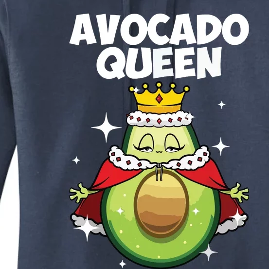 Funny Avocado Queen Gift For Girl Women Cool Avocado Lover Women's Pullover Hoodie