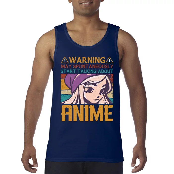 Funny Anime Quote Funny Sayings Anime Girl Quotes Retro Quote Tank Top