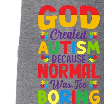 Funny Autism Quotes Motivational Autism Slogans Autism Awareness Puzzle Pieces Doggie 3-End Fleece Hoodie