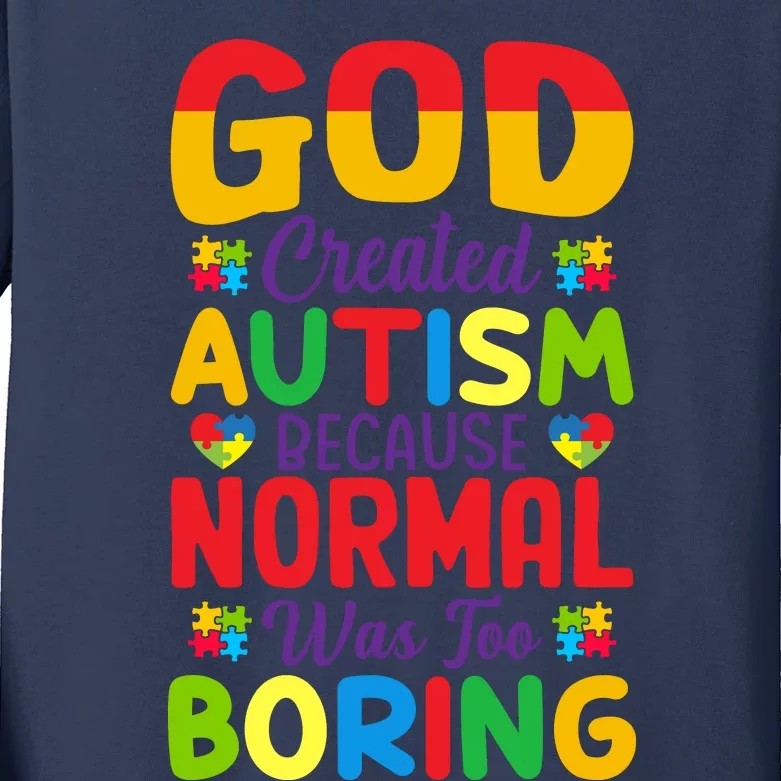 Funny Autism Quotes Motivational Autism Slogans Autism Awareness Puzzle Pieces Kids Long Sleeve Shirt