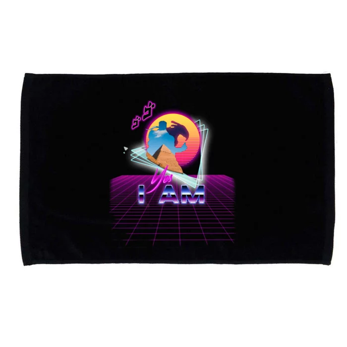 Funny Aesthetic Retro Vaporwave Synthwave Avdol Yes I Am Meme Quote Microfiber Hand Towel