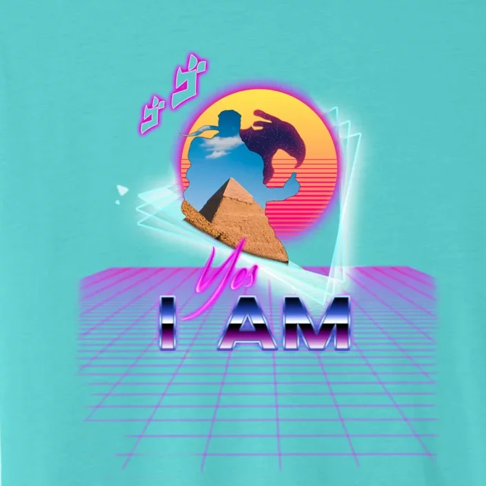 Funny Aesthetic Retro Vaporwave Synthwave Avdol Yes I Am Meme Quote ChromaSoft Performance T-Shirt