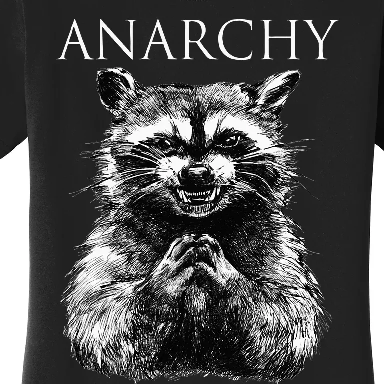 Funny Anarchy Raccoon Political For Ancomm Liberal Classic Women's T-Shirt