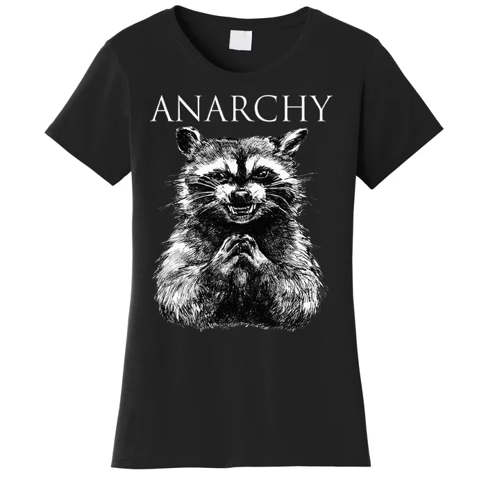 Funny Anarchy Raccoon Political For Ancomm Liberal Classic Women's T-Shirt