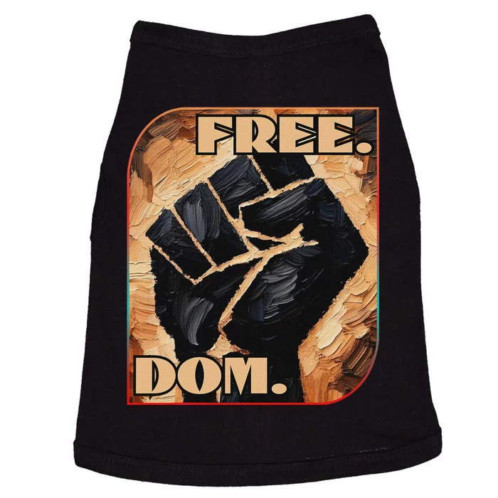 Free.Dom. Anti Racism Inclusion Unity Dei Culture Doggie Tank