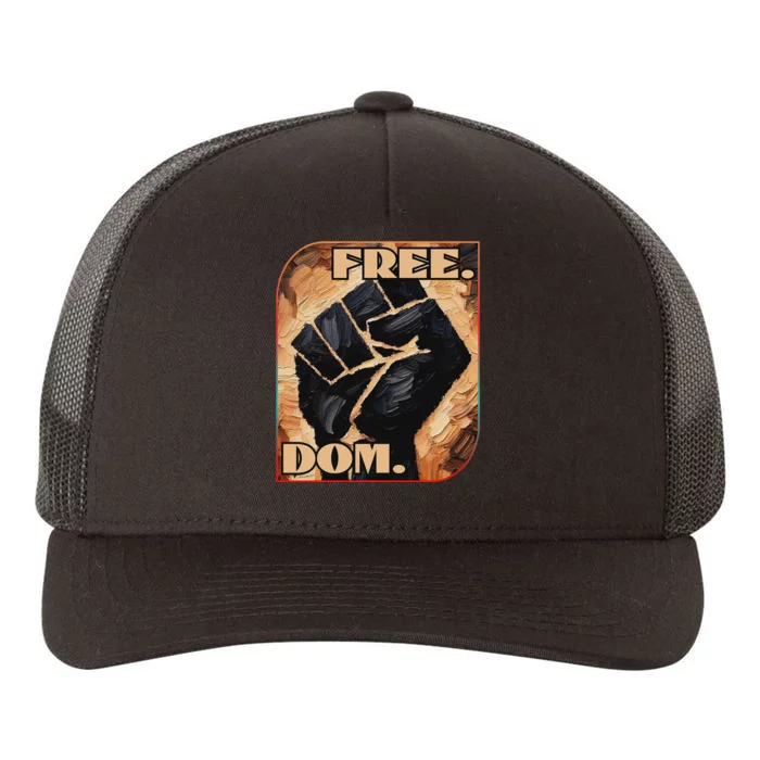 Free.Dom. Anti Racism Inclusion Unity Dei Culture Yupoong Adult 5-Panel Trucker Hat