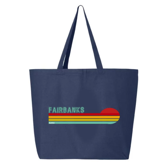 Fairbanks Alaska Retro Sunset 25L Jumbo Tote