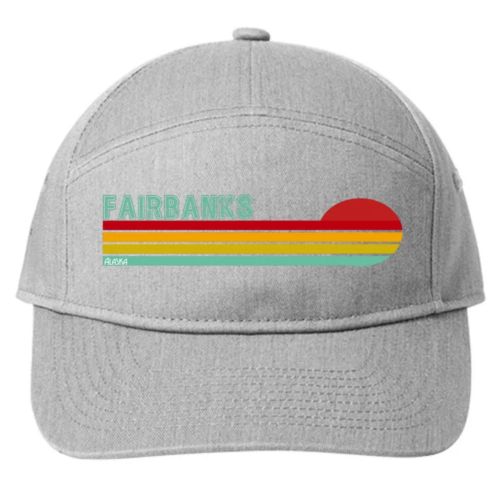 Fairbanks Alaska Retro Sunset 7-Panel Snapback Hat