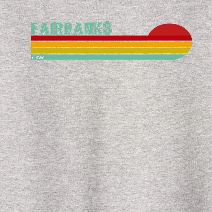 Fairbanks Alaska Retro Sunset Toddler T-Shirt