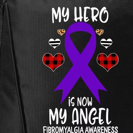 Fibromyalgia Awareness Remembrance Hero Is Now My Angel Gift City Backpack