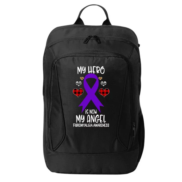 Fibromyalgia Awareness Remembrance Hero Is Now My Angel Gift City Backpack