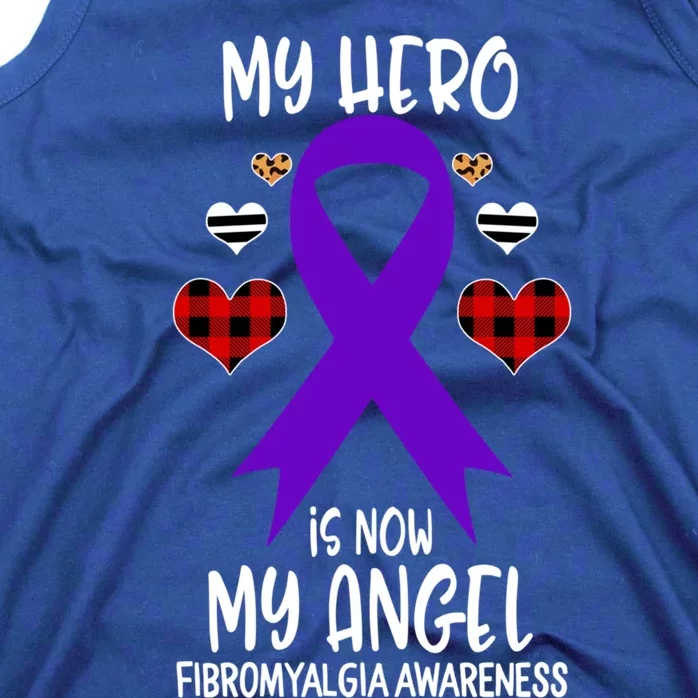 Fibromyalgia Awareness Remembrance Hero Is Now My Angel Gift Tank Top