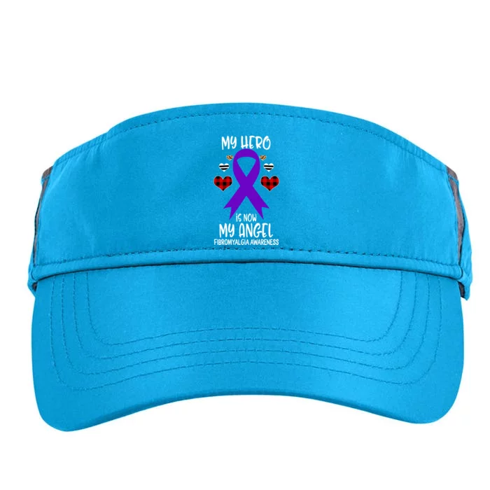 Fibromyalgia Awareness Remembrance Hero Is Now My Angel Gift Adult Drive Performance Visor