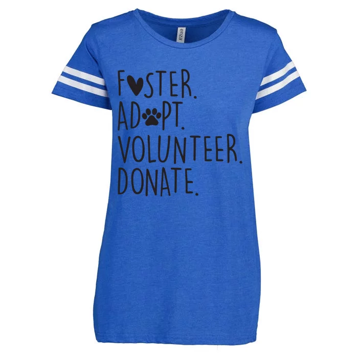 Funny Animal Rescue Dog Lover Foster Adopt Volunteer Donate Enza Ladies Jersey Football T-Shirt