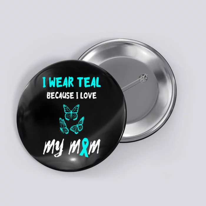 Food Allergy Ribbon I Love My Mom Food Allergy Awareness Button