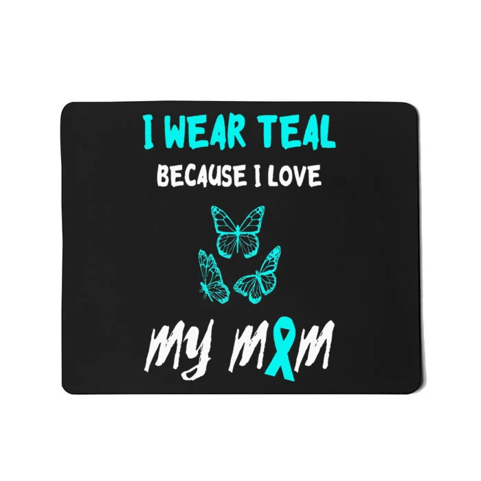 Food Allergy Ribbon I Love My Mom Food Allergy Awareness Mousepad