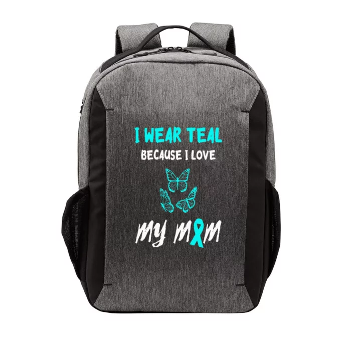 Food Allergy Ribbon I Love My Mom Food Allergy Awareness Vector Backpack