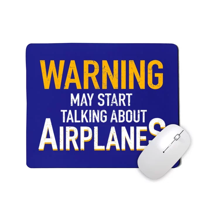 Funny Airplane Rc Pilot Flying Gift Warning Airplanes Meaningful Gift Mousepad