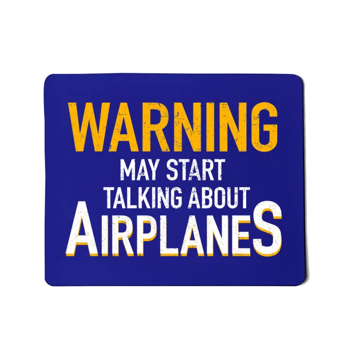 Funny Airplane Rc Pilot Flying Gift Warning Airplanes Meaningful Gift Mousepad