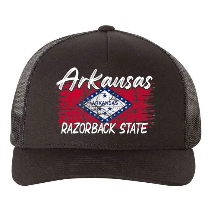 Funny Arkansas Razorback State Yupoong Adult 5-Panel Trucker Hat