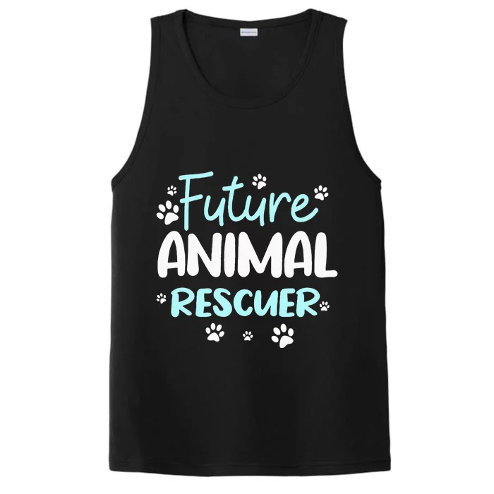 Future Animal Rescuer Rescue Shelter Pet Adoption Fostering Performance Tank