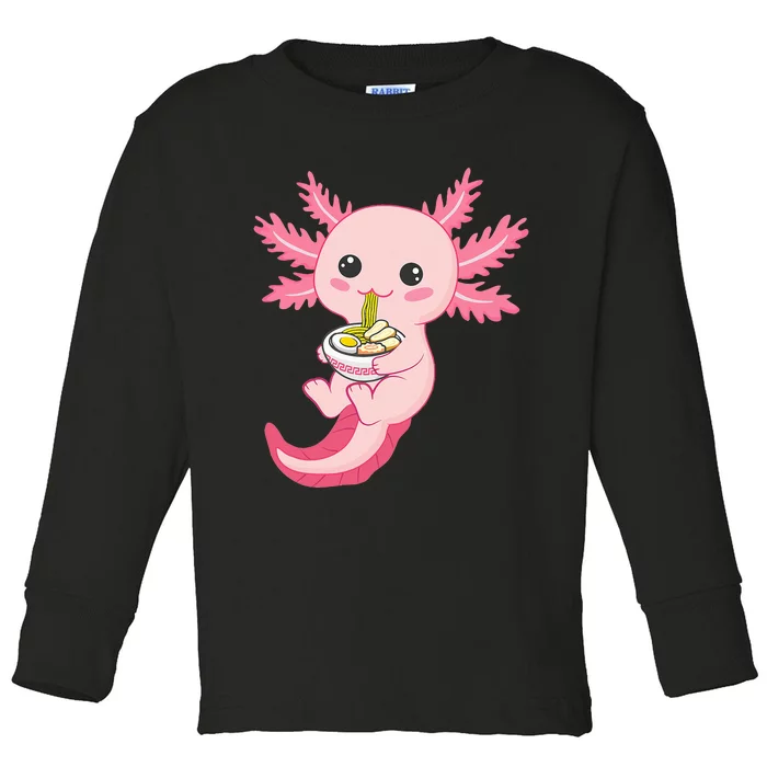 Funny Axolotl Ra Design Toddler Long Sleeve Shirt