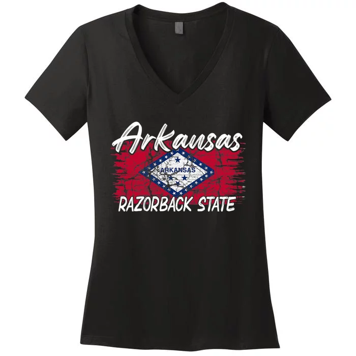 Funny Arkansas Razorback State Women's V-Neck T-Shirt