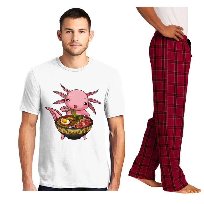 Funny Axolotl Ra Noodle Japanese Art Pajama Set