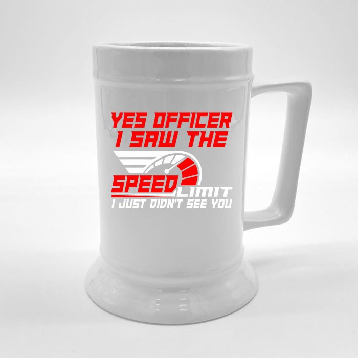 Funny Auto Racing For Car And Motorcycle Enthusiasts Gift Front & Back Beer Stein