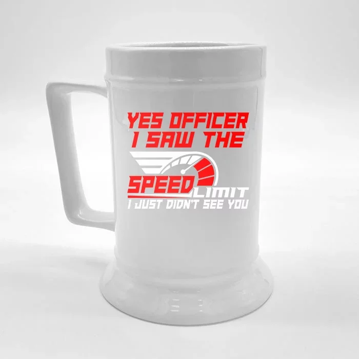 Funny Auto Racing For Car And Motorcycle Enthusiasts Gift Front & Back Beer Stein