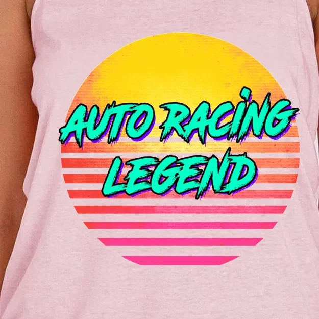 Funny Auto Racing Gift Women's Knotted Racerback Tank