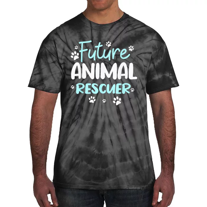 Future Animals Rescuer Veterinarian Rescue Dog Rescue Cat Tie-Dye T-Shirt