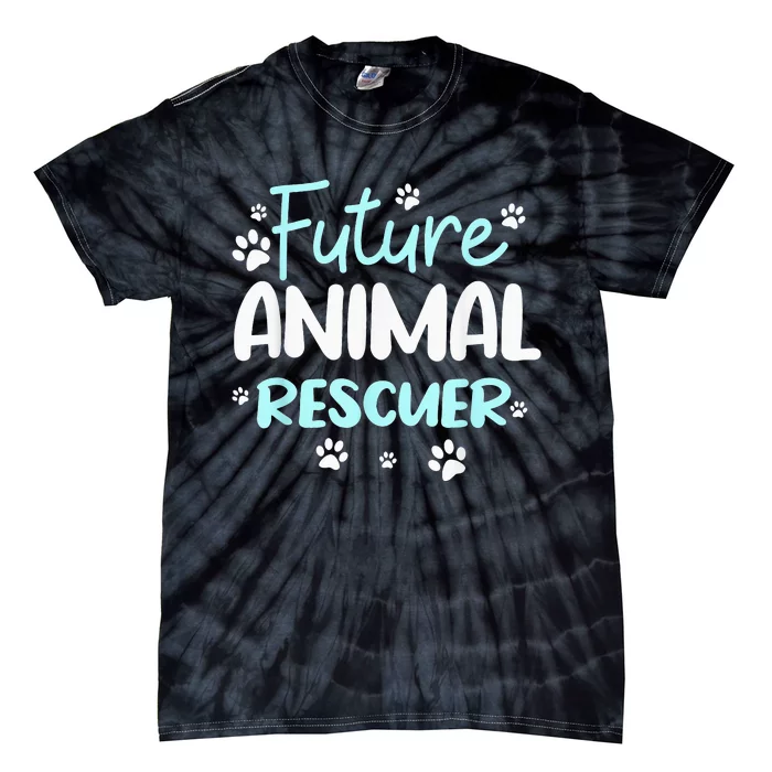 Future Animals Rescuer Veterinarian Rescue Dog Rescue Cat Tie-Dye T-Shirt