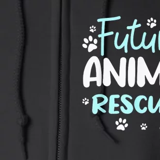 Future Animals Rescuer Veterinarian Rescue Dog Rescue Cat Full Zip Hoodie