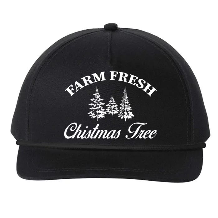 Farm Fresh Christmas Tree Snapback Five-Panel Rope Hat