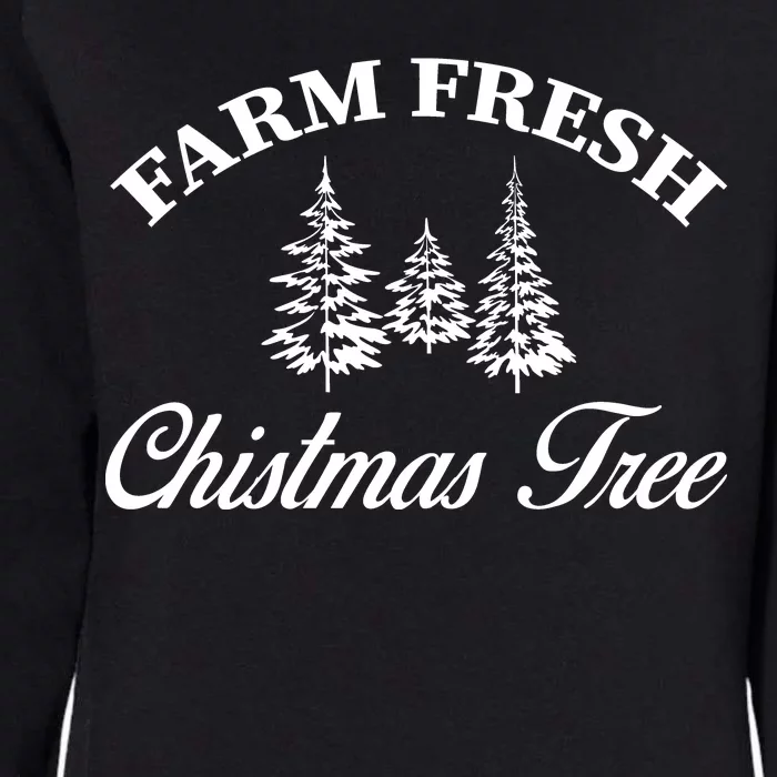 Farm Fresh Christmas Tree Womens California Wash Sweatshirt