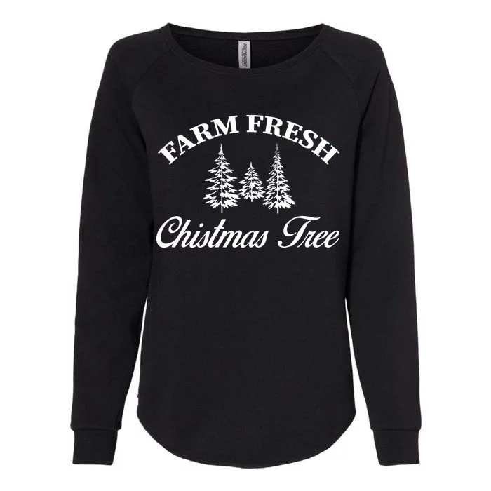 Farm Fresh Christmas Tree Womens California Wash Sweatshirt