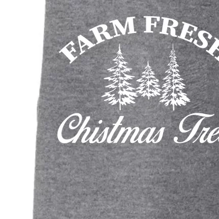 Farm Fresh Christmas Tree Doggie 3-End Fleece Hoodie