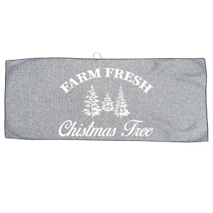 Farm Fresh Christmas Tree Large Microfiber Waffle Golf Towel