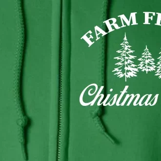 Farm Fresh Christmas Tree Full Zip Hoodie